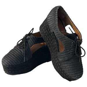 JEFFREY CAMPBELL Tahiti Handmade Platforms Sz 7